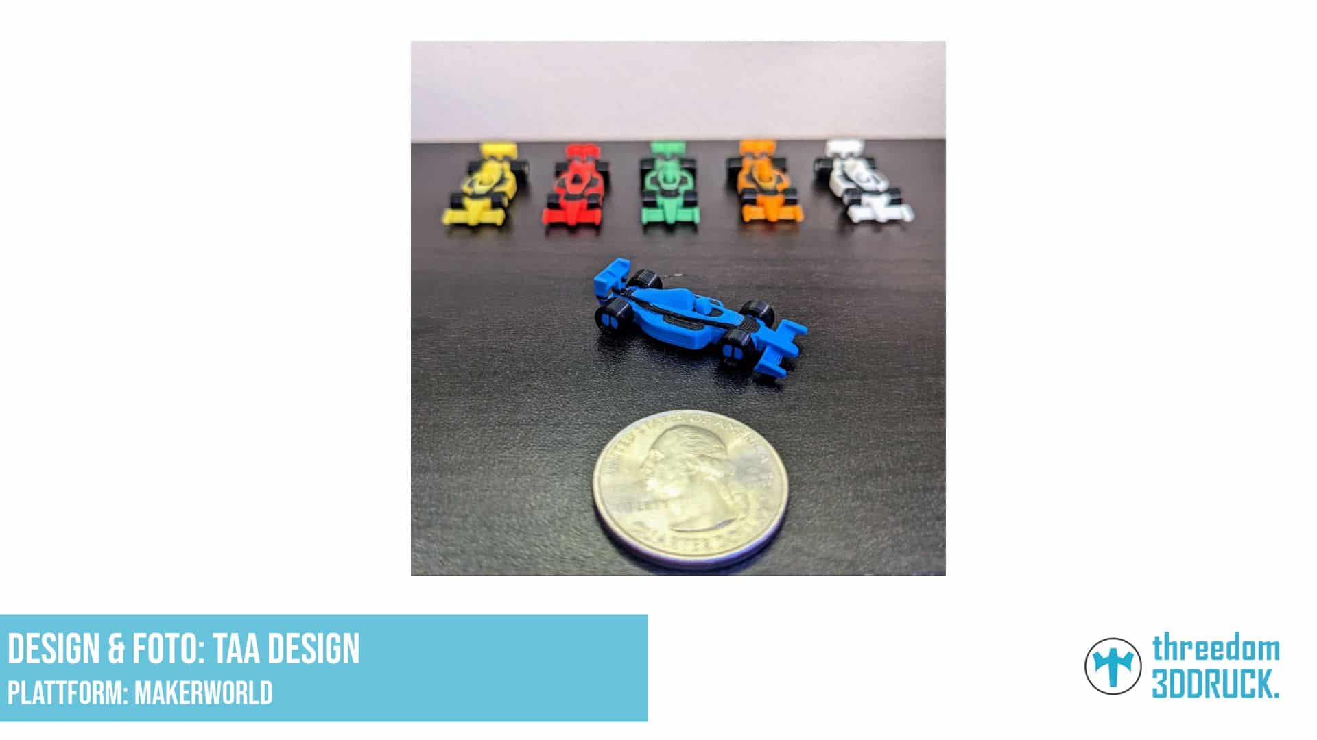 Winziges Formel-1-Rennauto-Spielzeug