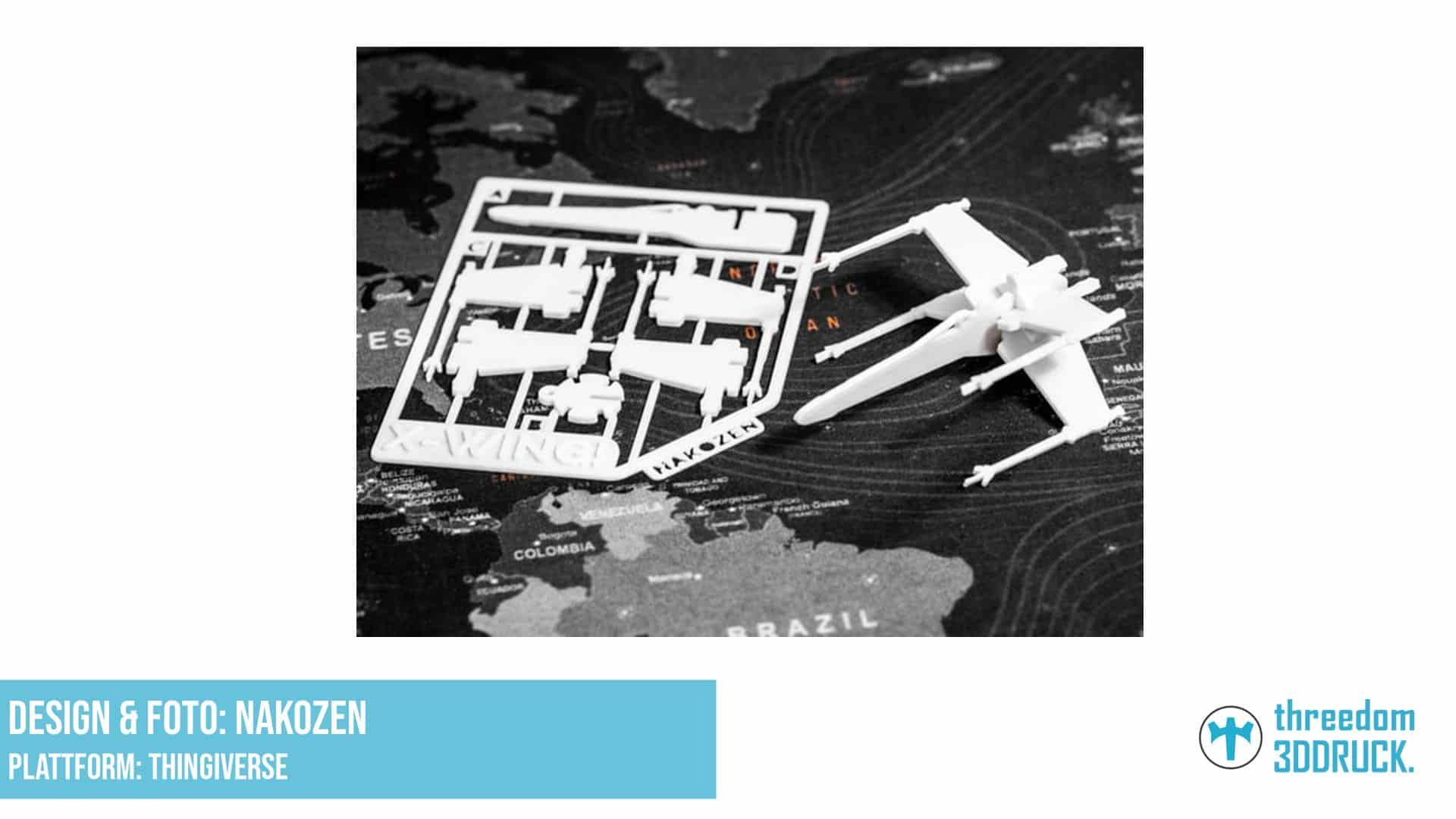 X-Wing Sternenjäger Weihnachtsbaum- oder Innendekoration