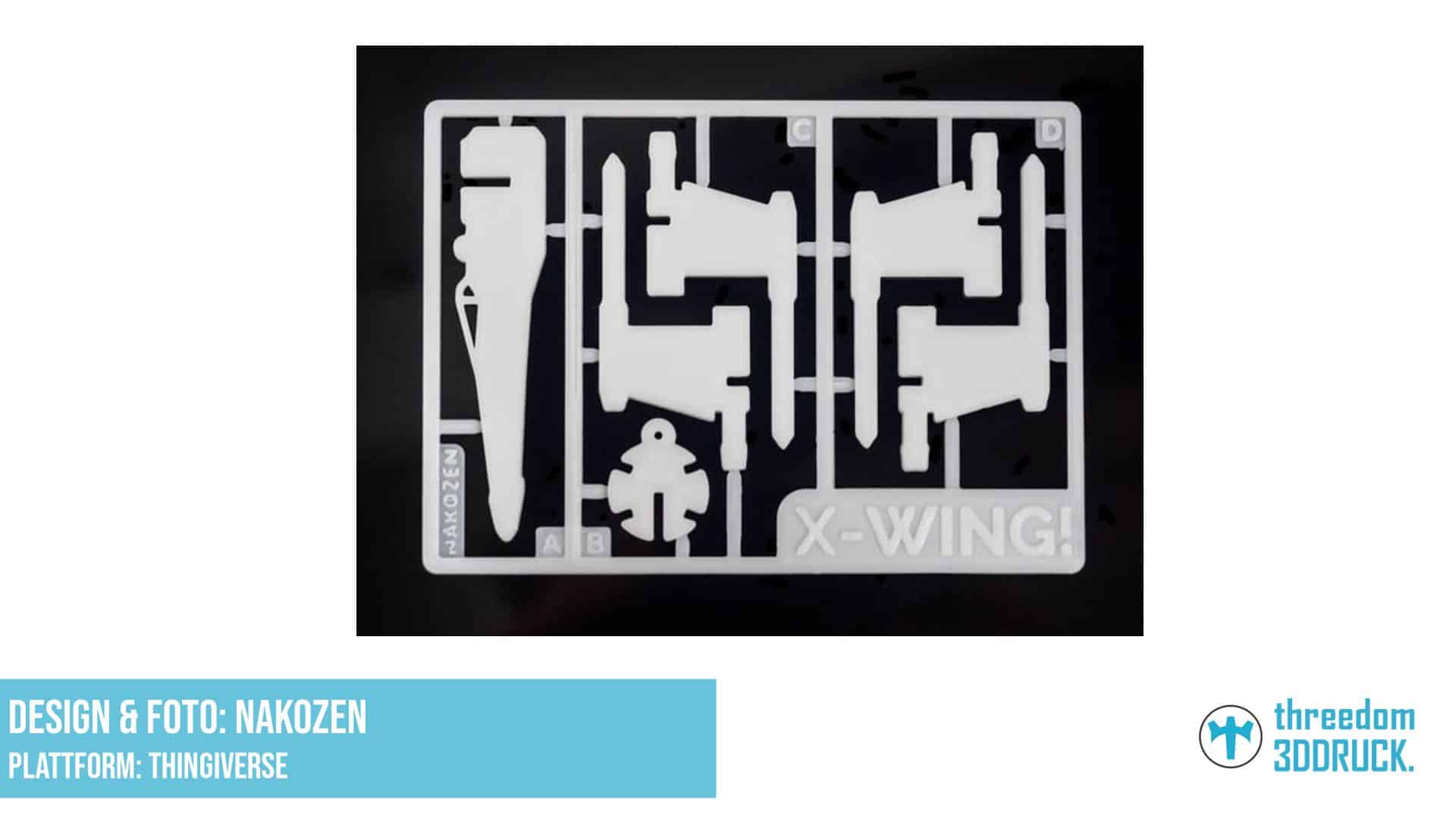 X-Wing Weihnachtsbaum-Ornament Bausatz