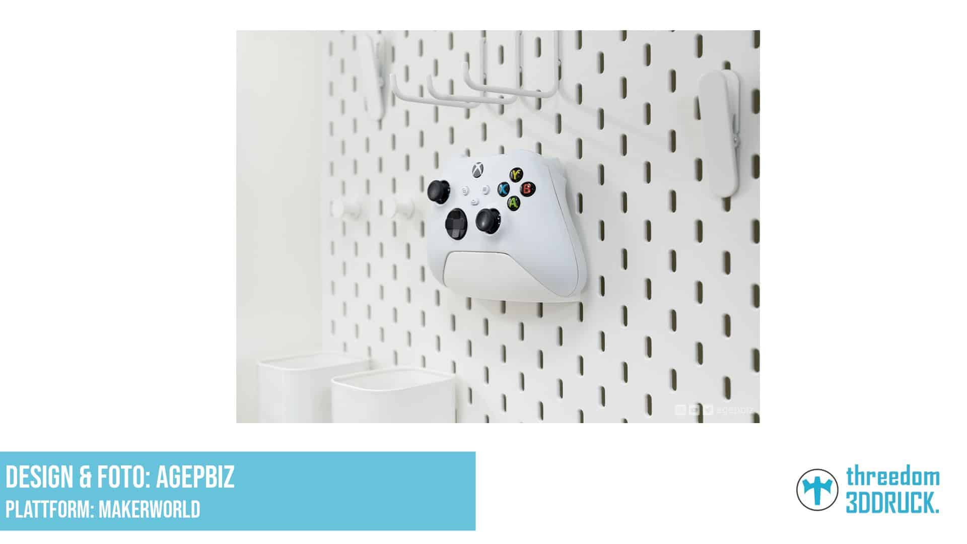 Xbox Controller Halterung für IKEA SKÅDIS Pegboard