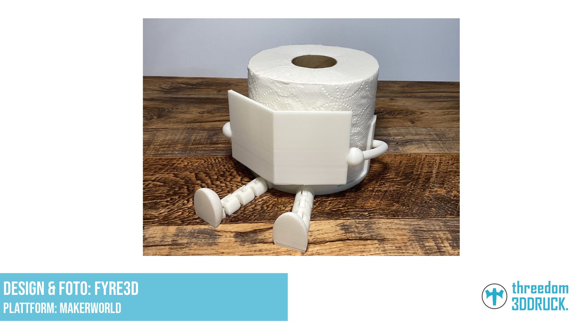 Articulated Toilet Paper Holder Buddy für Zeitungsleser