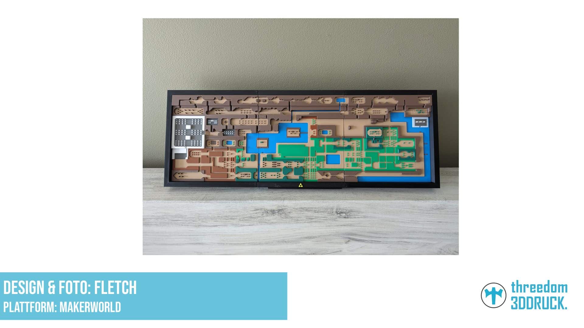 3D-Karte von The Legend of Zelda: A Link to the Past