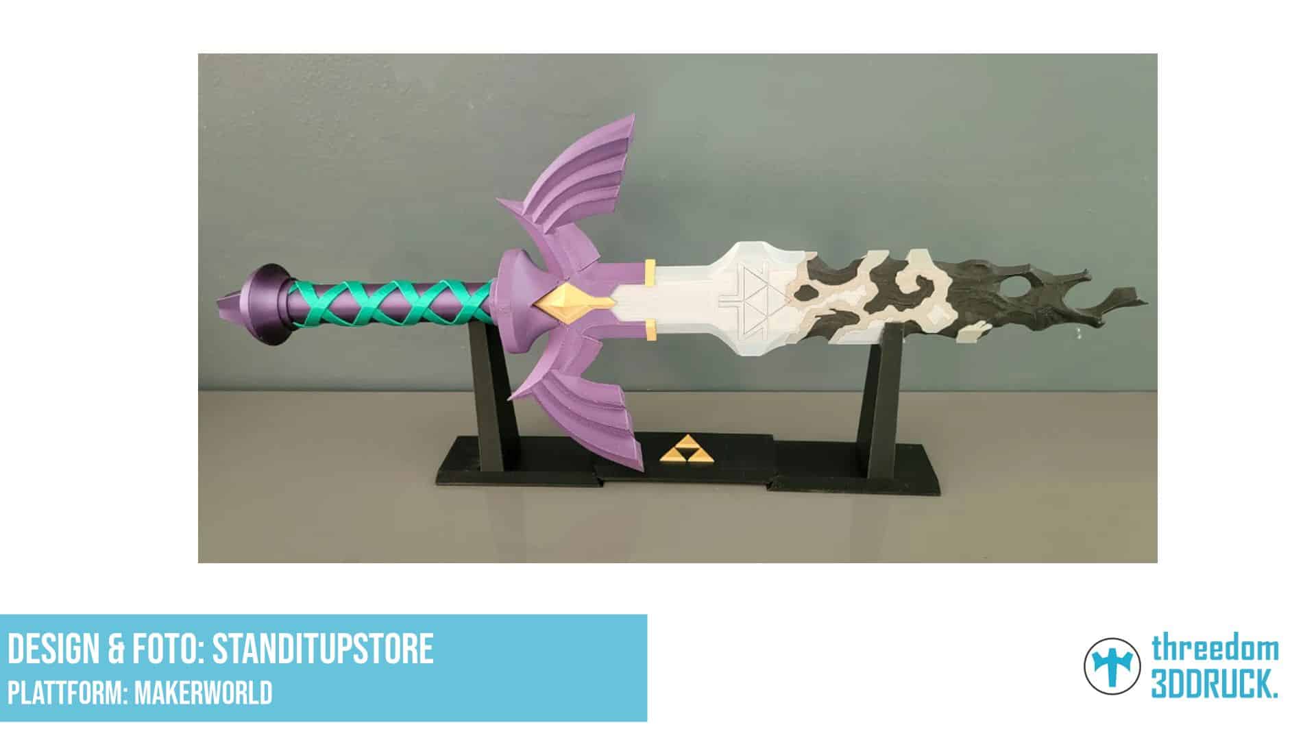 Zelda Tears of the Kingdom Master Sword mit LED-Beleuchtung